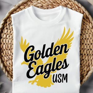 USM Golden Eagles PNG and SVG -Digital Download for Sublimation & Dtf Transfers, Southern Miss Football, Game Day Shirt Design