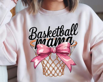 Basketball Mama Bow PNG – Sports Mom Clipart (Digital Download)