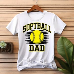 Softball Dad-Sports Design SVG e PNG File - Perfeito para camisetas e equipamentos de fãs