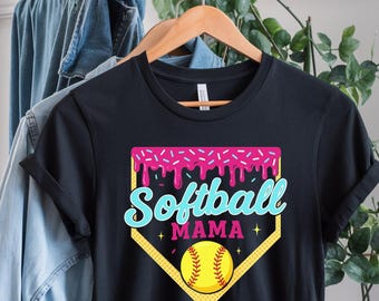 Softball Mama PNG - Mom Sublimation Design (Digital Download)