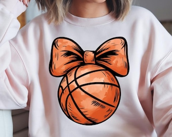 Basketball Game Day Bow PNG – Sports Fan Design (Digital Download)