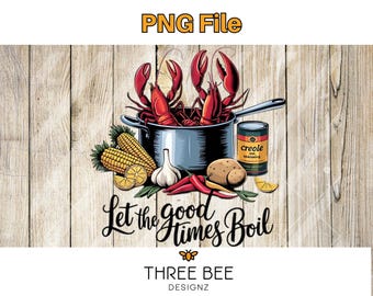 Olla de cangrejos de río hervida PNG – Clipart de mariscos del sur (Descarga digital)