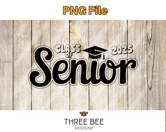 Senior 2025 SVG – Graduation Shirt Design, Editable Graphic (Digital Download)