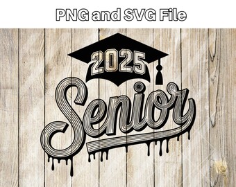 Senior 2025 Graduation Cap SVG – DIY Graduation Design (Digital Download)