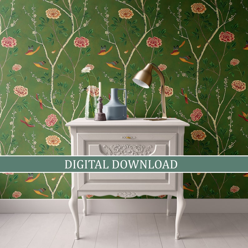 Dollhouse Wallpaper Digital Download Printable Miniature - Etsy