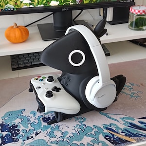 Black Bird-koptelefoonstandaard: leuke bureauopberger, headset- en pennenhouder