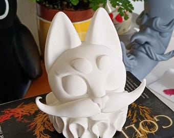 DIY Cat Clown Sculpture, Paintable PLA Plastic Decor