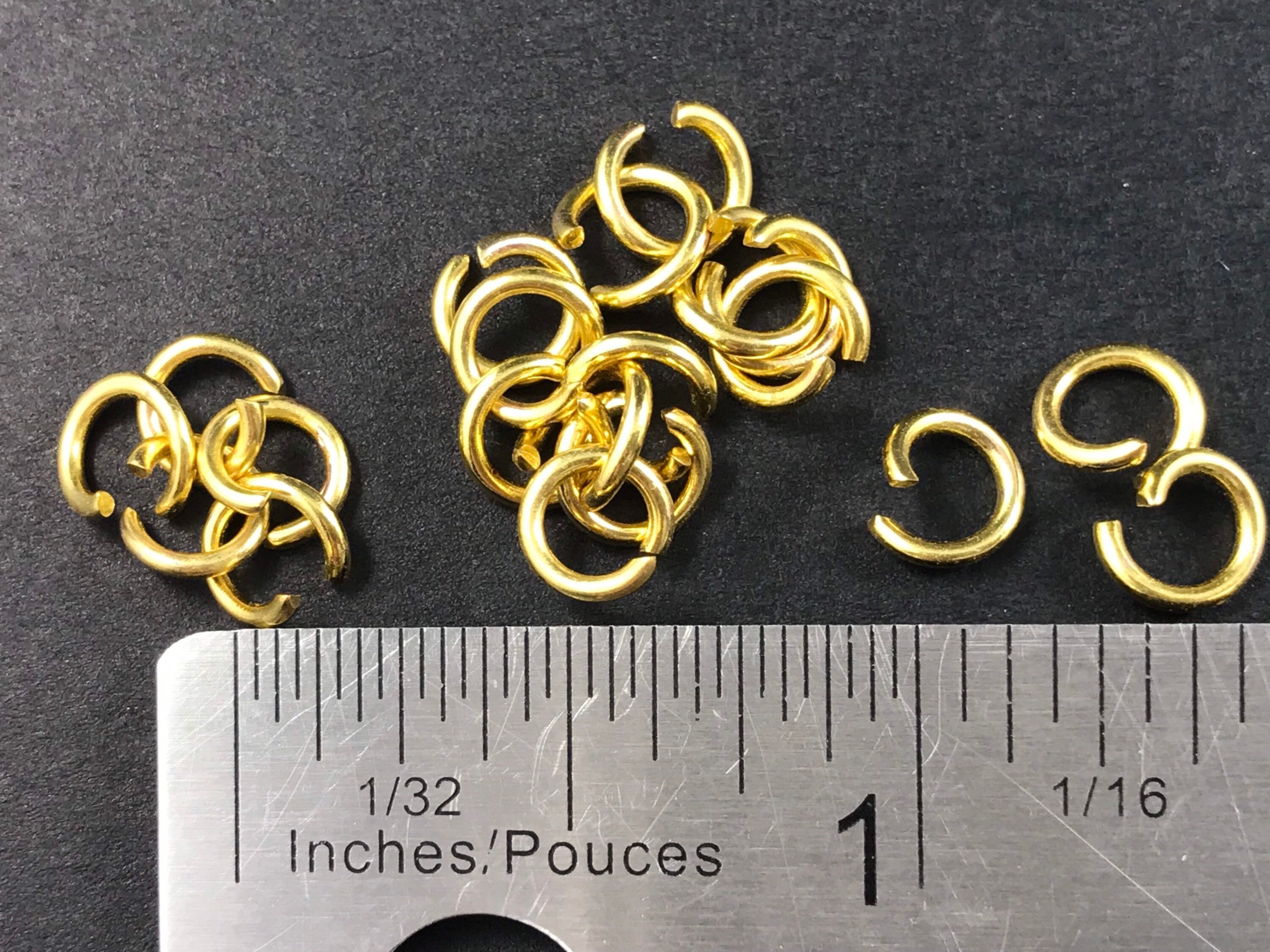 Stainless Steel Jump Rings 5mm, 6mm, Open Jump Rings Gold, Rose Gold ...