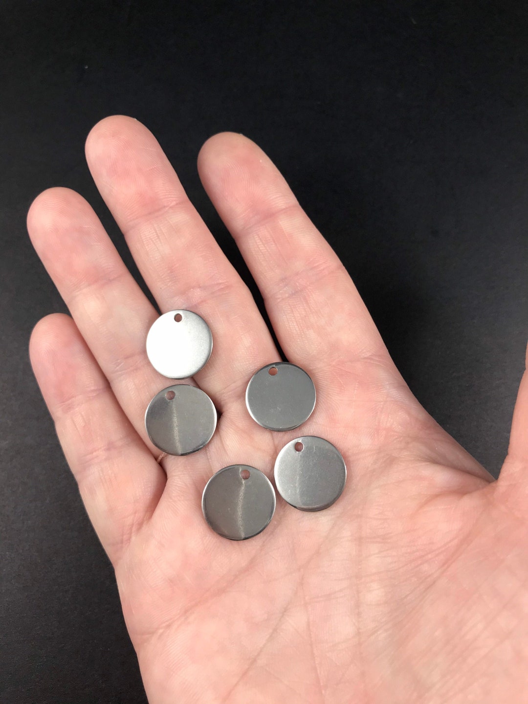 Stainless Steel 15mm Stamping Blanks, Silver Stamping Blanks, Engraving