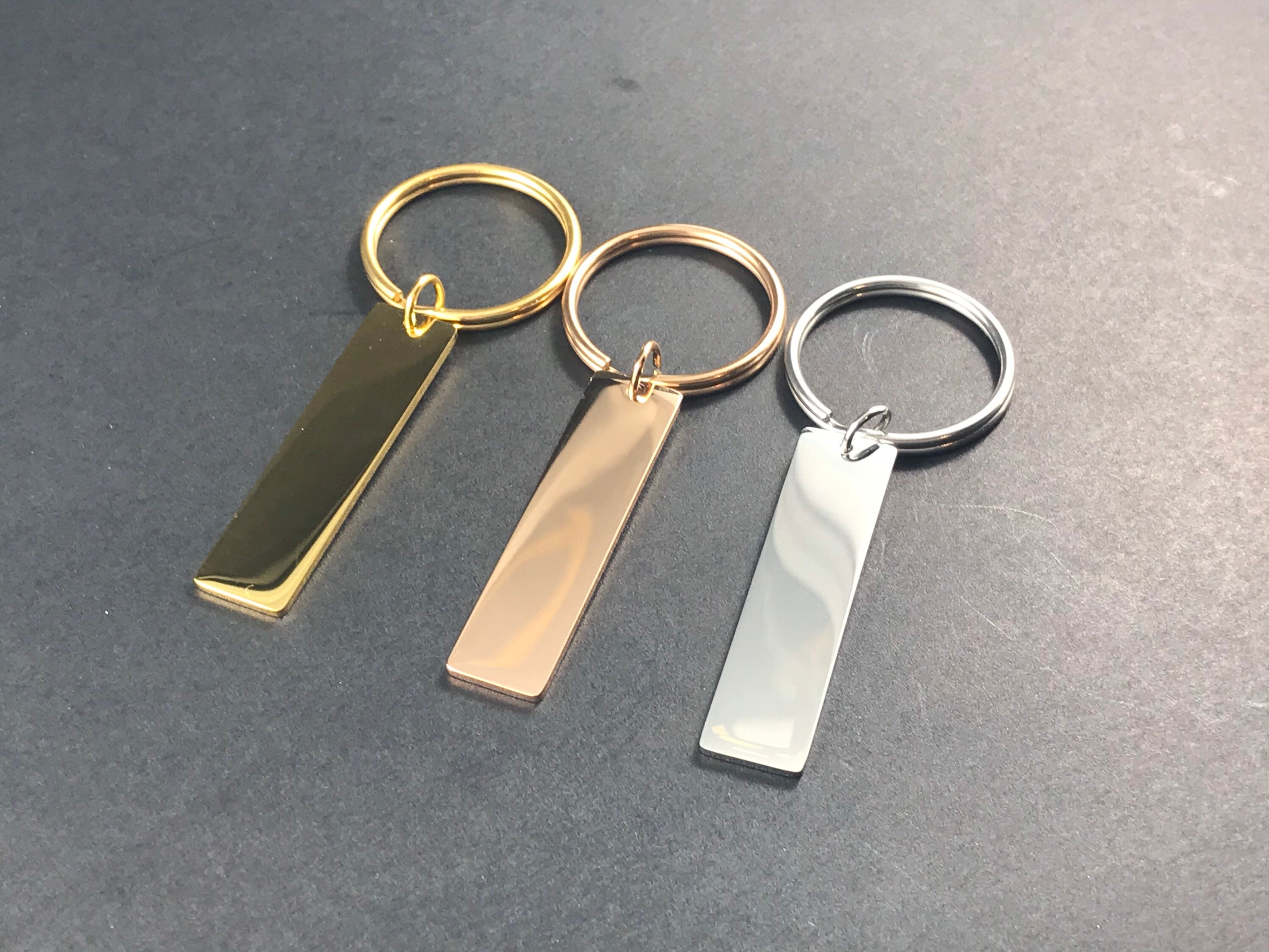Stainless steel keychain blanks rectangle keychain blanks Etsy