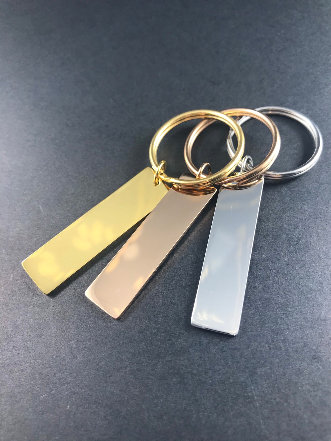 Stainless steel keychain blanks rectangle keychain blanks Etsy