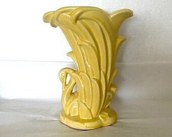 McCoy Yellow Swan Planter/Vase