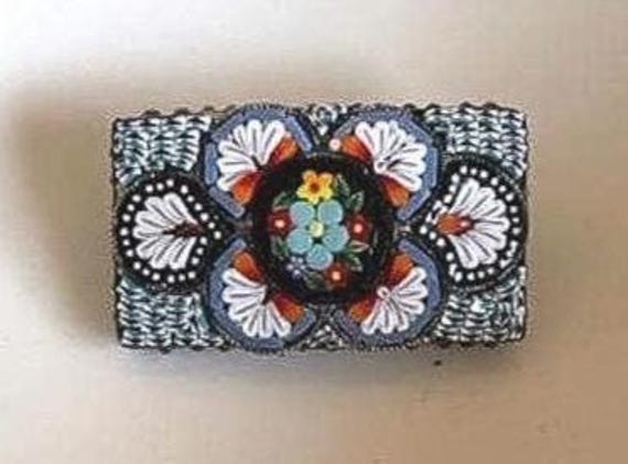 Italian Micro Mosaic Pin