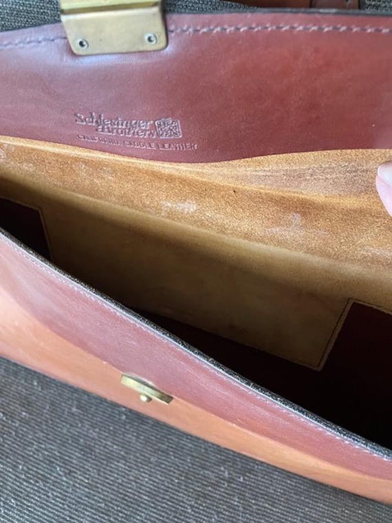 Schlesinger Leather Briefcase - image 4