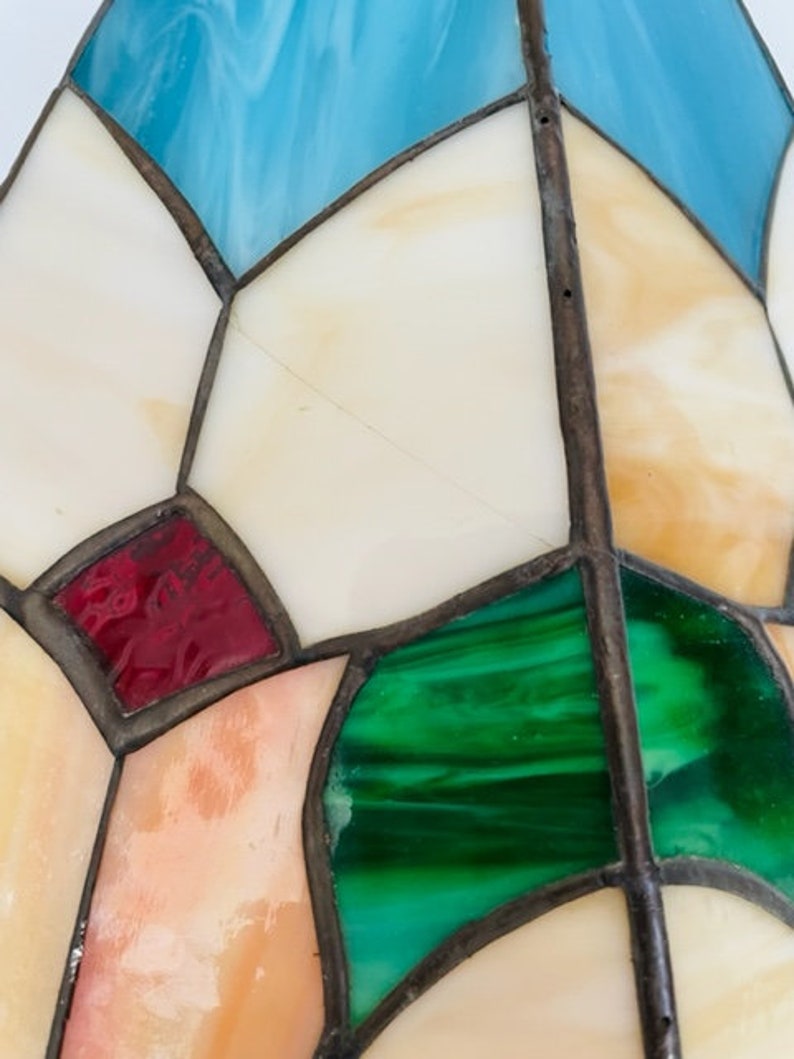 Tulip Stained Glass Lamp Shade Etsy