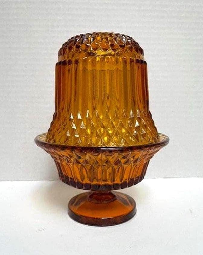 Diamond Point Amber Fairy Lamp - Etsy