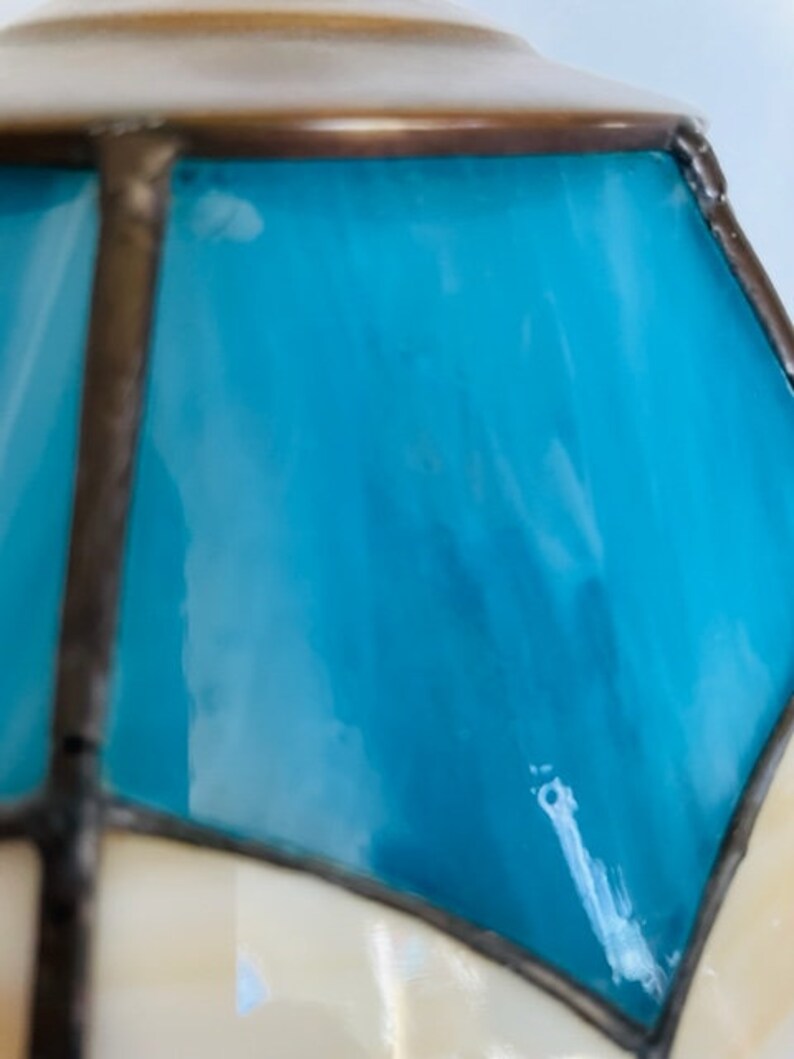 Tulip Stained Glass Lamp Shade Etsy