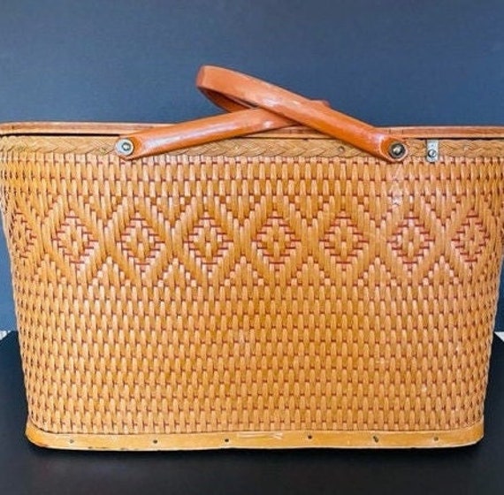 Redmon Peru Picnic Basket Etsy