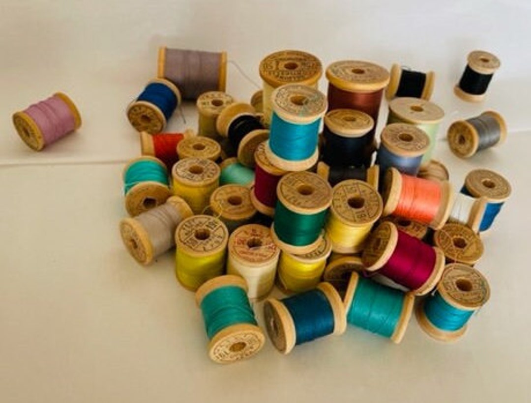 Belding Corticelli Vintage Wooden Thread Spools Etsy