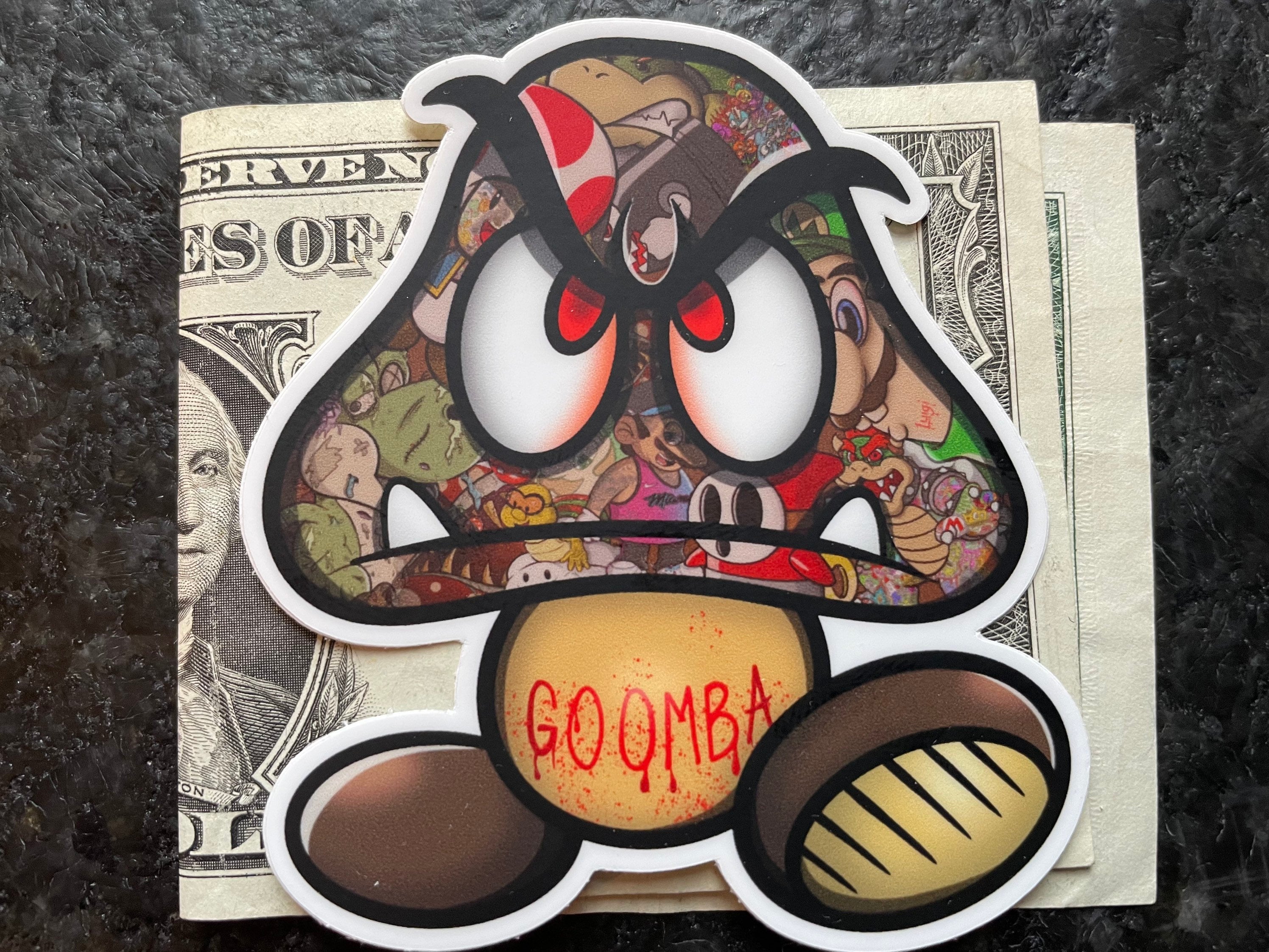Gooba Sticker Custom Art GOOMBA Sticker From Nintendo / Mario Brothers. for Yeti ...