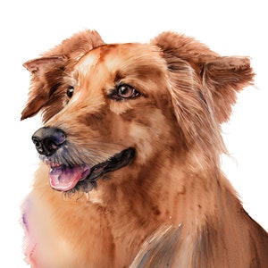 Custom Pet Portrait | Personalized Dog Art | Unique Gift for Dog Lovers | Premium Quality Dog Portraits | In Memory of Dog