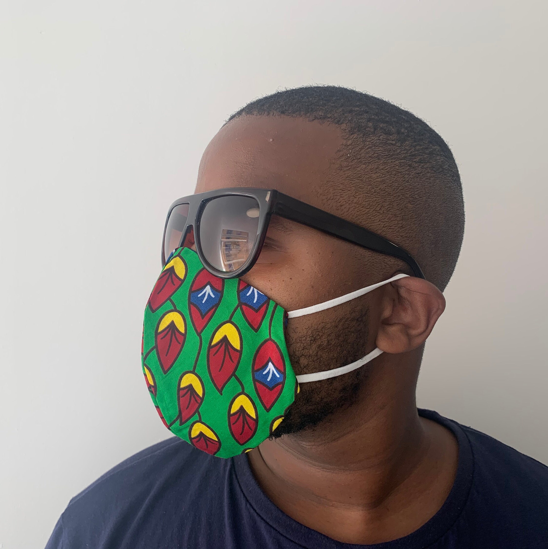 Afro Wax/batik Reusable Face Mask Etsy UK