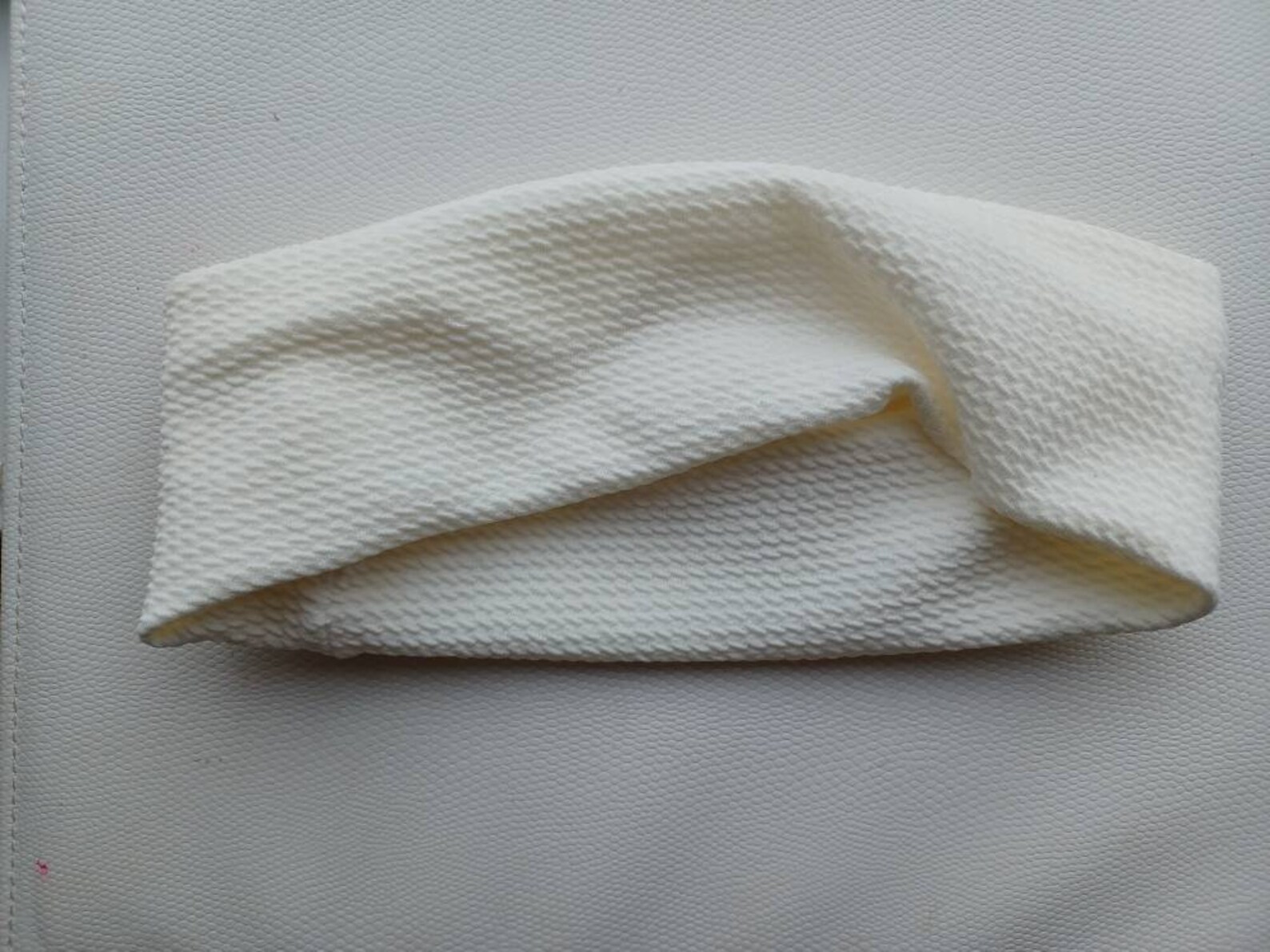 White Wide Textured Headband Aesthetic Headband Gift for Etsy