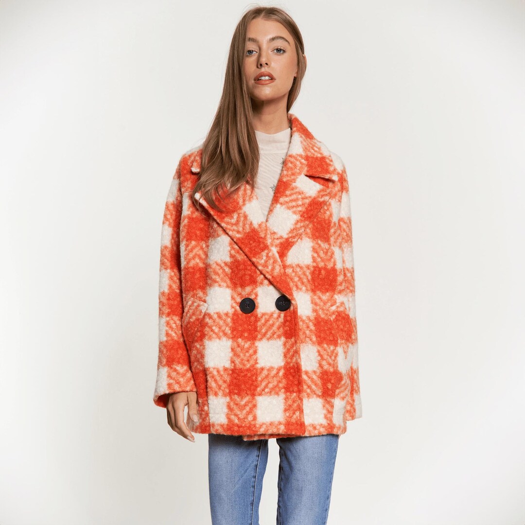 Orange Blazer Orange Jacket Fur Coat Fur Jacket Fur Coat