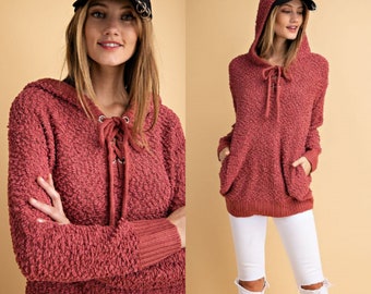 popcorn hoodie sweater