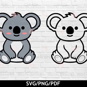 Cute Koala Bear SVG | Animal SVG | Australia SVG | Svg file for Cricut | Digital Download