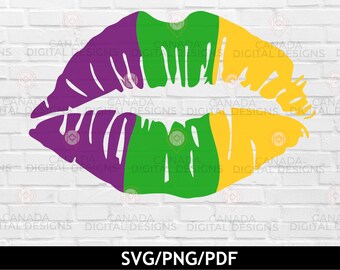 Mardi Gras svg, Fat tuesday svg, Lips svg, New Orleans clipart, Cricut svg files, Mardi gras shirt design, Mardi gras cut file, Silhouette