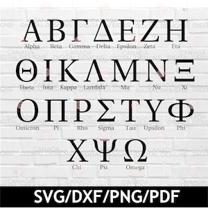 Lettres grecques svg, alphabet grec pochoir svg, Sorority Letters svg, Fraternité chemise svg, police grecque, Alpha gamma delta, fichier de coupe Cricut