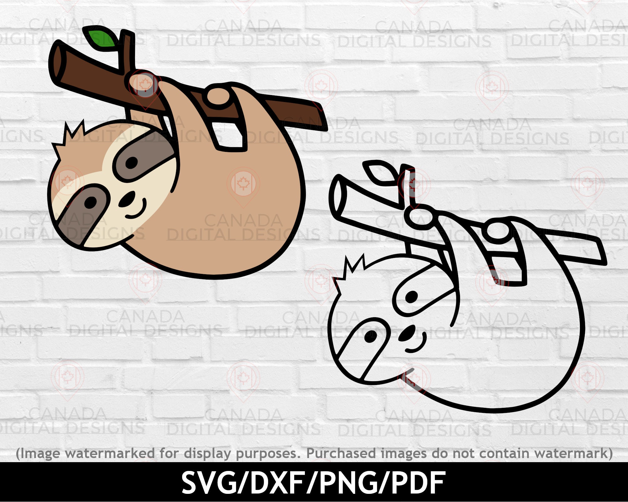Download Sloth svg Cute sloth svg Jungle animal svg Layered sloth ...