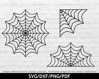 Spider Web SVG Bundle: Halloween Cut Files (Digital Download)