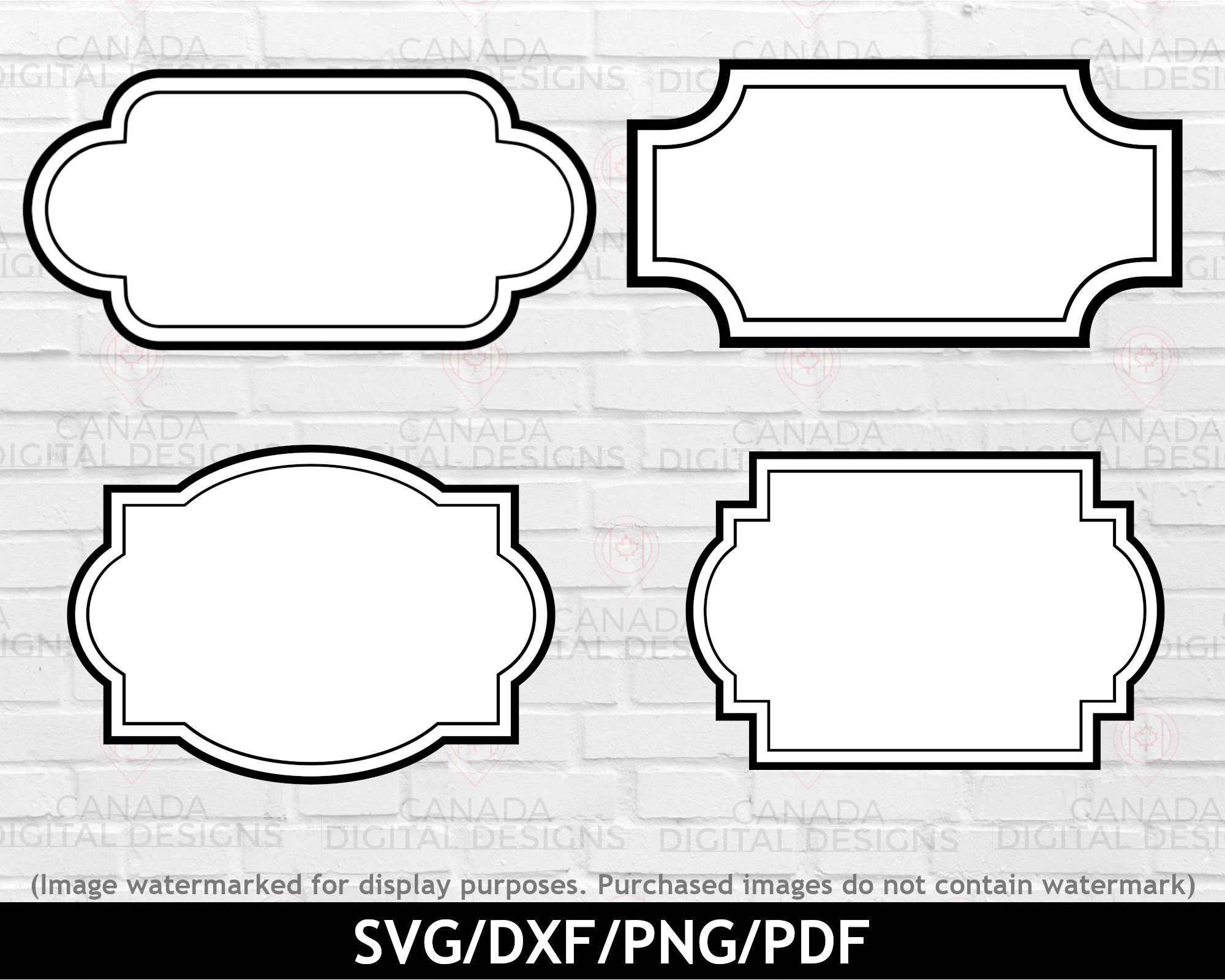 SDS5405 Elegant Scroll Frame (Blank)