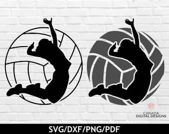 Volleyball spike svg, Volleyball outline svg, Female volleyball svg, Volleyball mom svg, Volleyball shirt design, Volleyball life svg