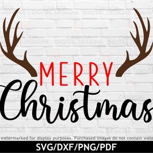 Joyeux Noël svg, Ferme christmas sign cut file, Bois de renne svg, Joyeux porche de Noël svg, Vecteur de Noël rustique, Cricut svg