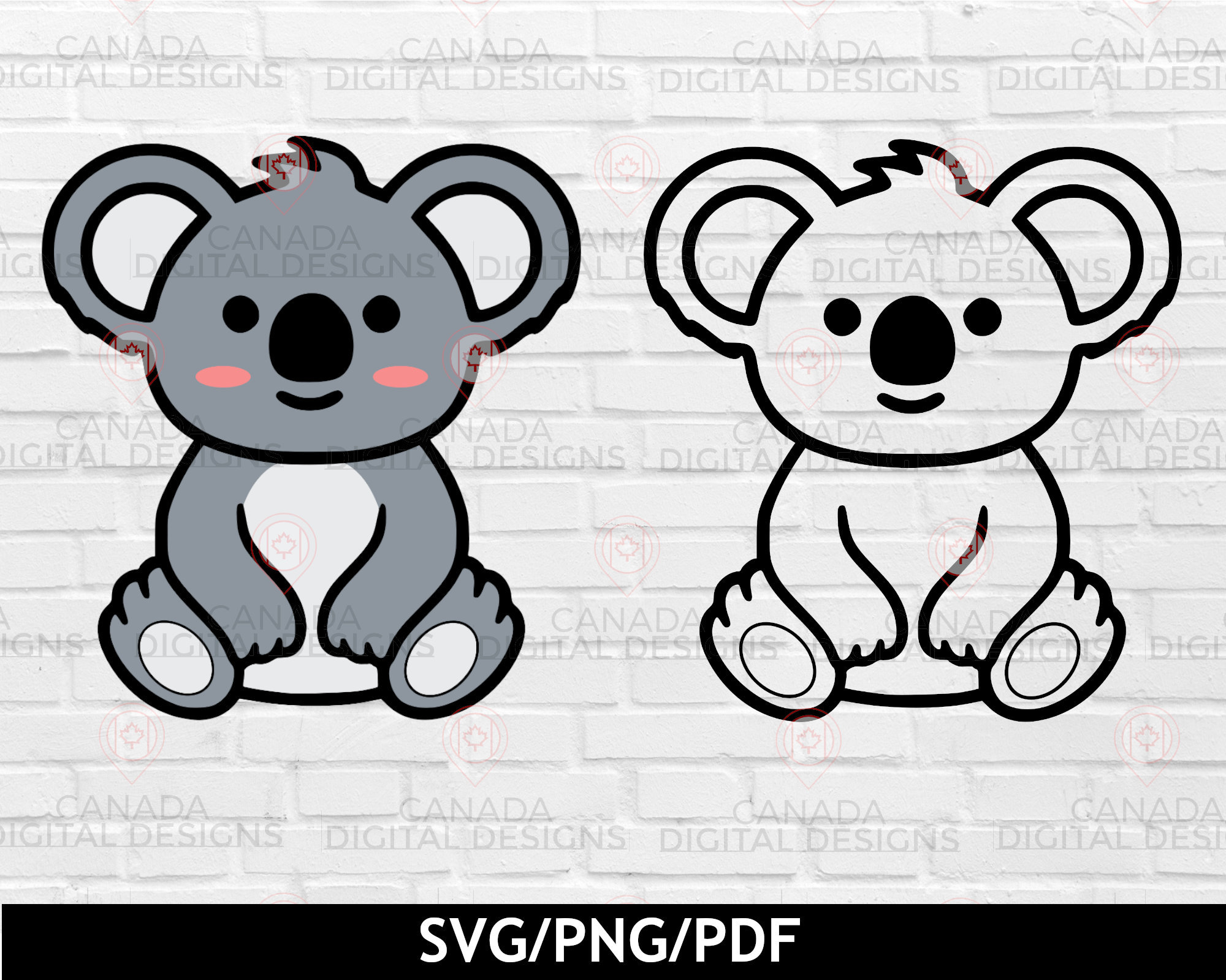 Cute Koala Bear SVG | Animal SVG | Australia SVG | Svg file for Cricut | Digital Download