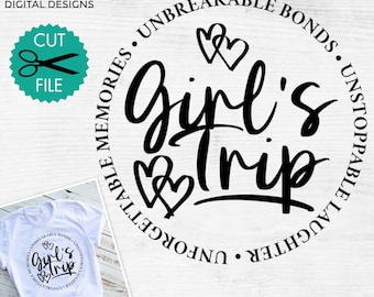 Girl's Trip svg, Girl's Weekend svg, Cute girls trip shirt svg, Besties trip svg, Road trip svg, sublimation file, svg png dxf pdf