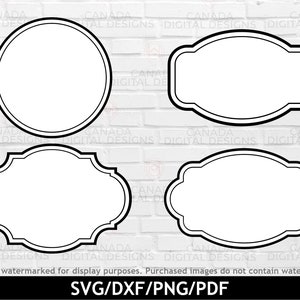 Vintage frame svg bundle, Decorative border svg, Label frames svg, Christmas tag svg, Frame clipart, Cricut svg file, Silhouette svg