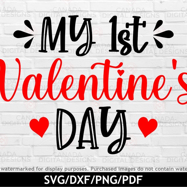 My first Valentine svg, Baby Valentines outfit png, 1st valentine day svg, Baby shirt svg, My first Valentine's day svg, Valentine clipart