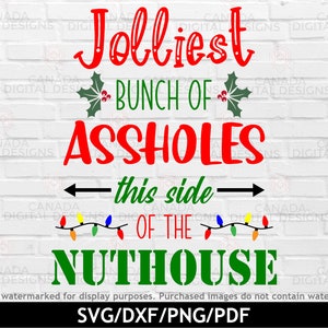 Jolliest Bunch Svg, Christmas Vacation Png, Funny Christmas Quote Svg ...