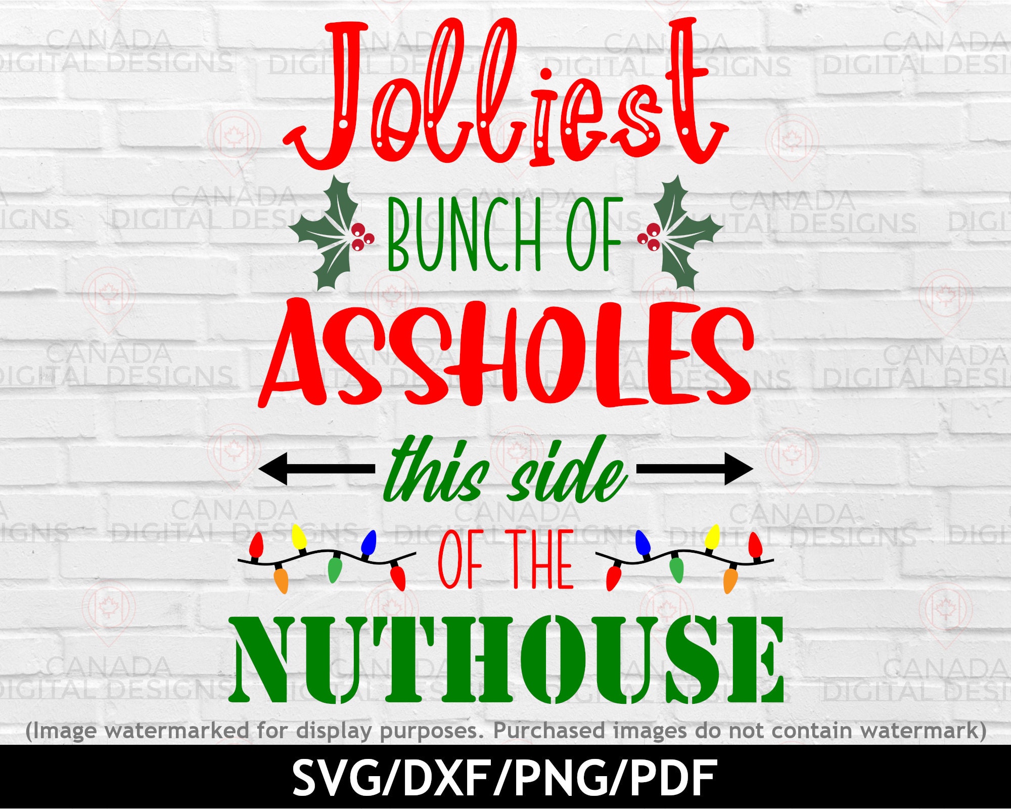 Jolliest Bunch Svg, Christmas Vacation Png, Funny Christmas Quote Svg ...