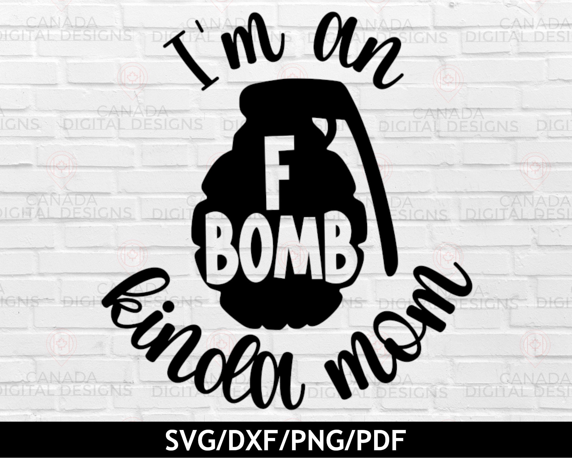 F Bomb Mom Svg, Mom Life Svg, Grenade Silhouette, Funny Mom Shirt ...