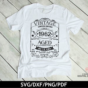 60th Birthday Svg for Men Vintage Aged to Perfection Svg - Etsy