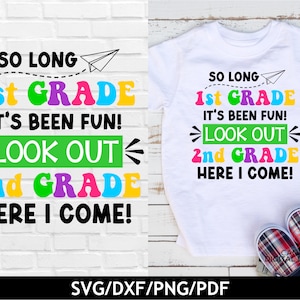 Zo lang 1e leerjaar svg, Pas op 2e leerjaar hier kom ik svg, Laatste schooldag svg, 2e klas tshirt png, Terug naar school shirt svg