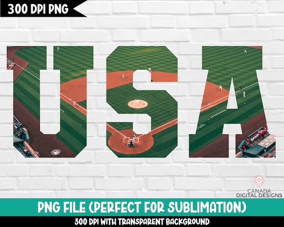 USA Baseball png, Baseball sublimation design, USA shirt png, Baseball field png, Baseball for sublimation, Sports shirt design