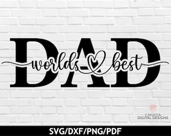 Worlds best dad svg, Fathers day tile svg, Best dad ever svg, Fathers day sublimation designs, Farmhouse sign svg, svg dxf png pdf