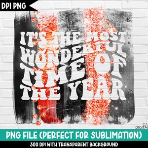 It&#39;s the most wonderful time png, Halloween sublimation design, Halloween brush strokes png, Brush stroke background, Tumbler sublimation