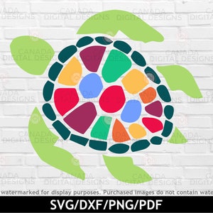 Sea turtle svg, Sea creature svg, Animal svg, Sea turtle png, Ocean art design, Colorful Hawaiian svg, Cricut cut file, Silhouette svg